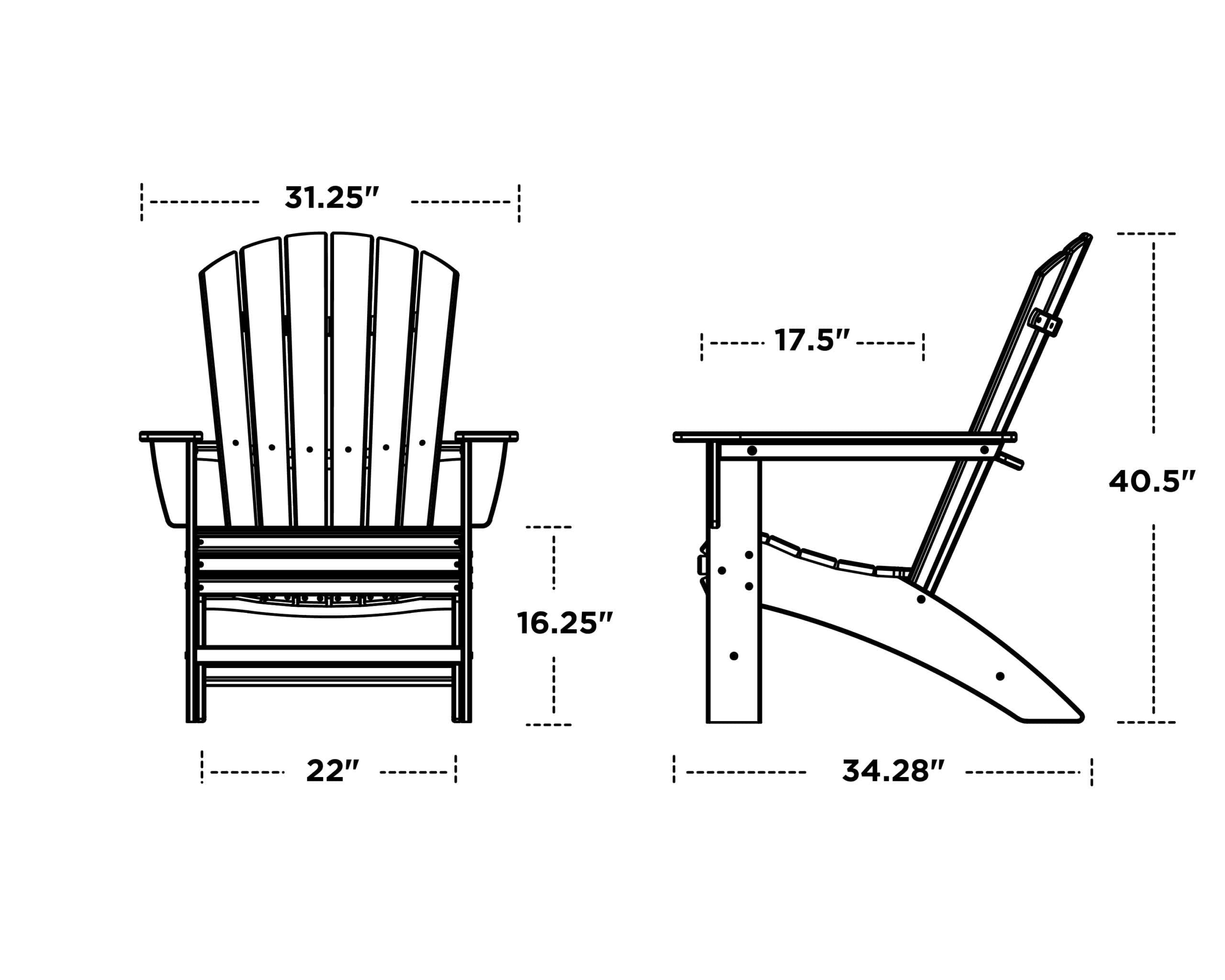 Nautical Curve Back Adirondack - Image 4