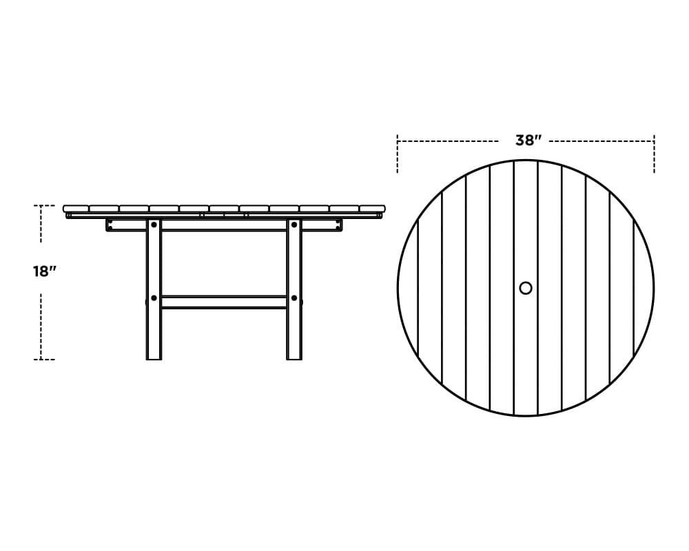 38" Round Conversation Table - Image 2