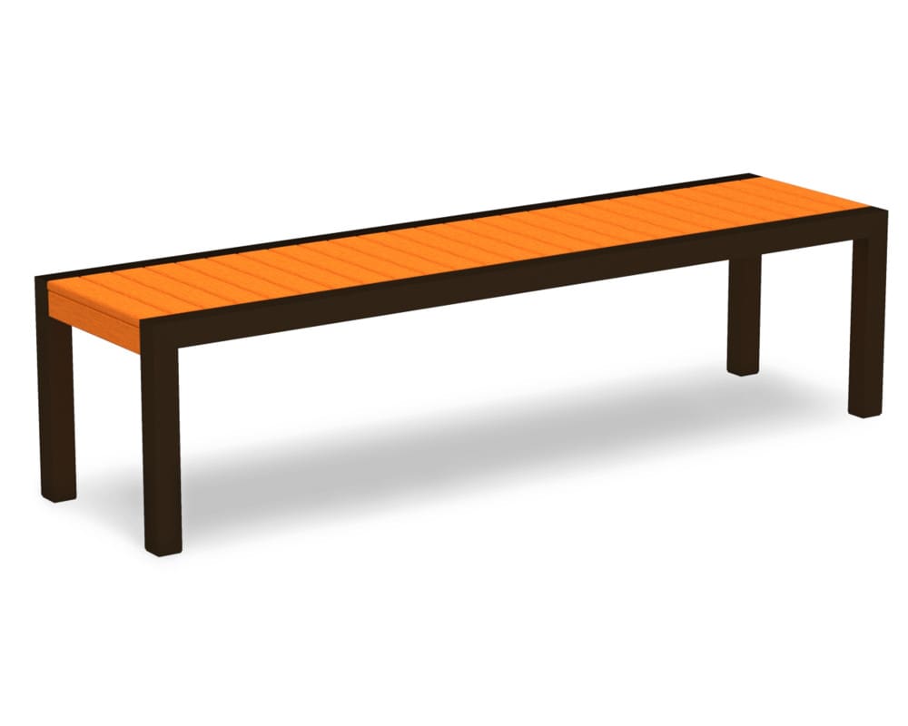 MOD 68" Bench in Textured Bronze / Color- Vibrant