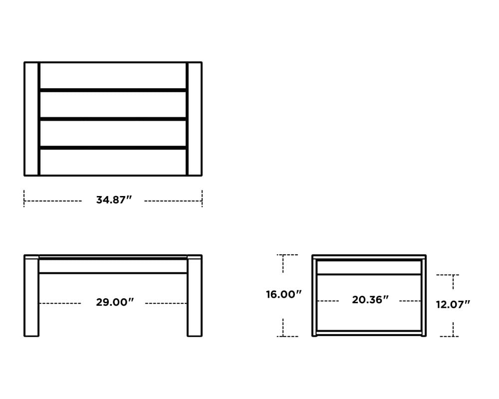 EDGE Coffee Table- Vintage - Image 3