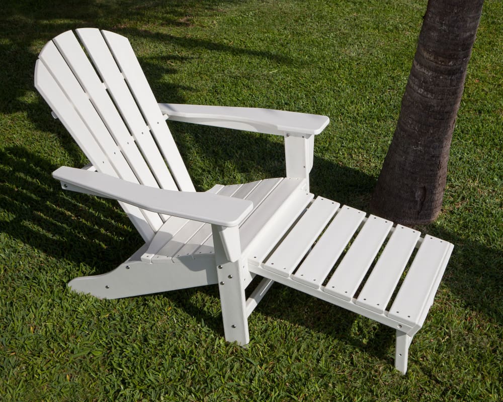 Palm Coast Ultimate Adirondack with Hideaway Ottoman- Vintage - Image 2