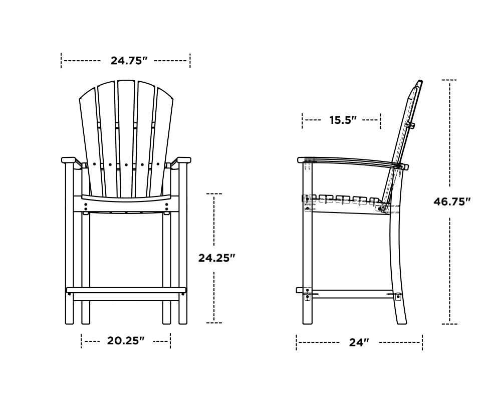 Palm Coast Counter Chair- Vibrant - Image 2