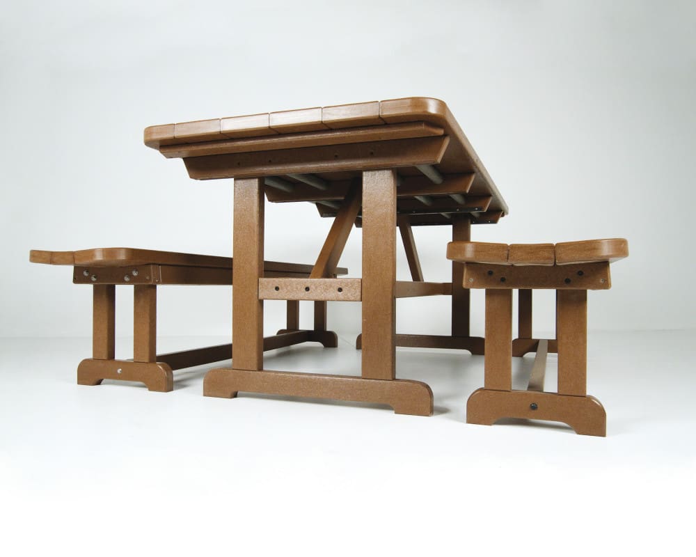 Park 72" Harvester Backless Bench - Image 2