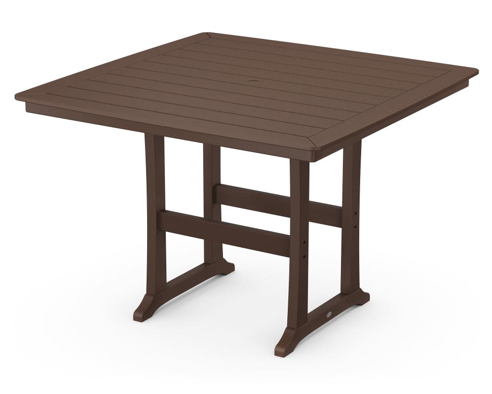 Farmhouse Trestle 59" Bar Table- Vintage