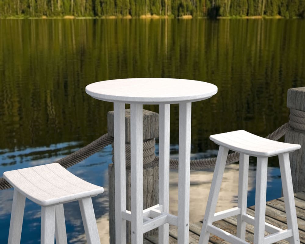 Traditional 24" Round Bar Table - Image 2