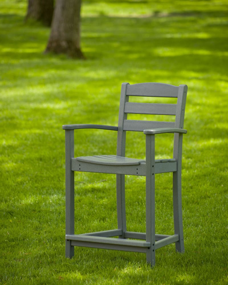Traditional Garden Counter Arm Chair - Image 3
