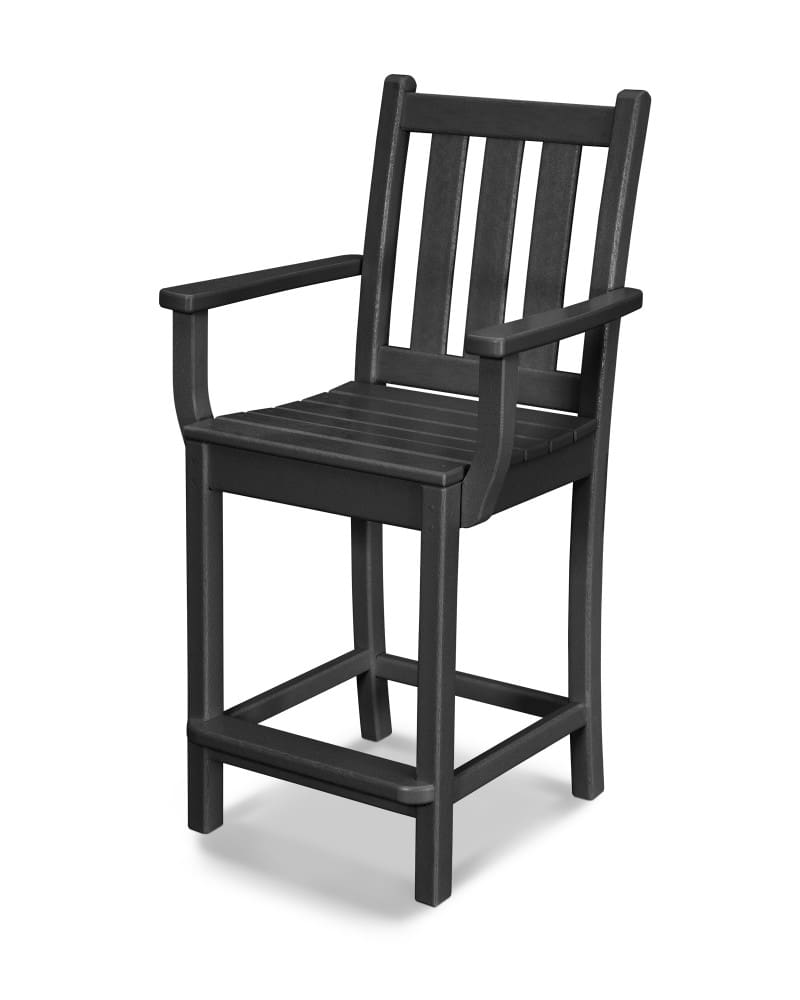 Traditional Garden Counter Arm Chair
