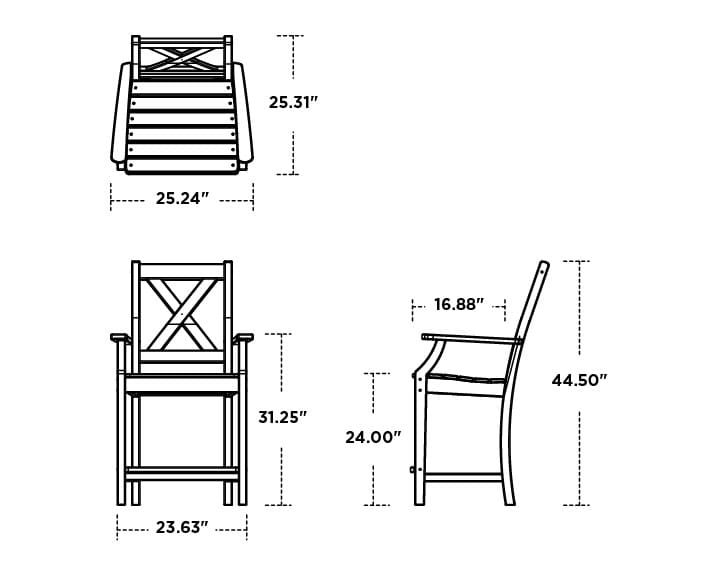 Braxton Counter Arm Chair - Image 3