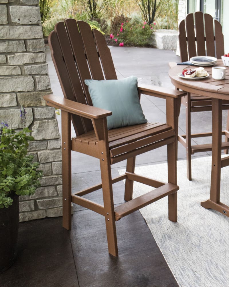 Vineyard Curveback Adirondack Bar Chair- Vintage - Image 2