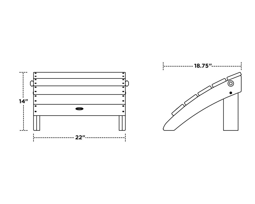 Classic Adirondack Ottoman - Image 2