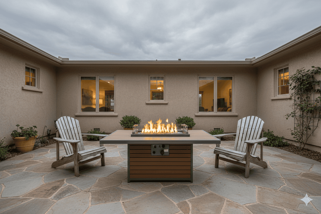 Kenwood 50" x 31" Rec. Firepit Table